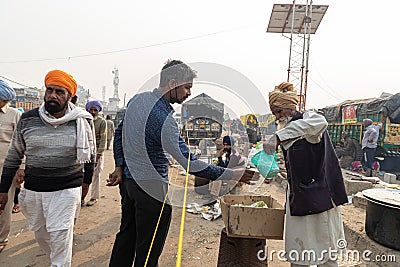 Farmers are protesting against new farm law in india Editorial Stock Photo