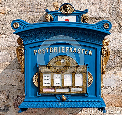 Aged letterbox Stock Photo