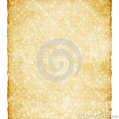 Aged paper with classic ornament Stock Photo
