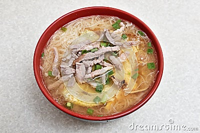 Aged rice wine thin noodles Stock Photo