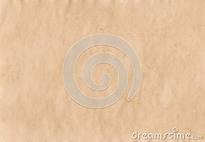 Aged sheet of paper of beige color with stains and spots. Background for your design. Stock Photo