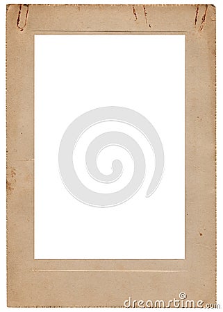 Aged vintage studio portfolio picture frame Stock Photo