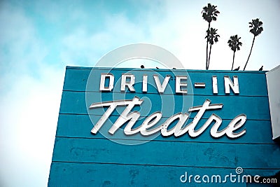 Drive-in theater Stock Photo