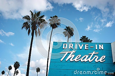 Drive-in theater Stock Photo