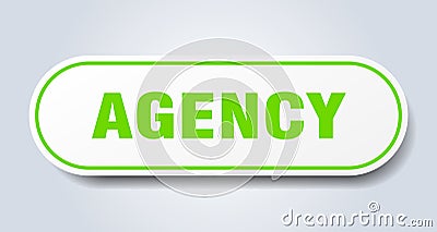 agency sticker. Vector Illustration