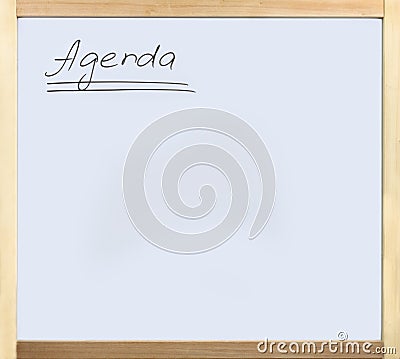 Agenda Stock Photo