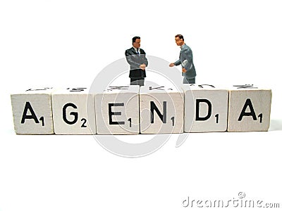 Agenda Stock Photo