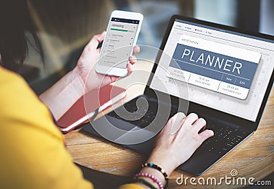 Agenda Appointment Plan Program Timetable Concept Stock Photo