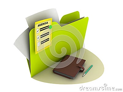 Agenda icon Stock Photo