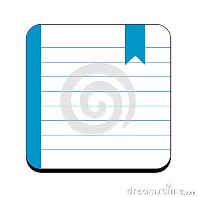 Isolated agenda icon Vector Illustration