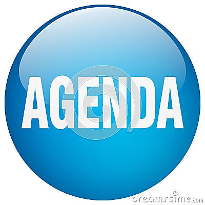 agenda button Vector Illustration