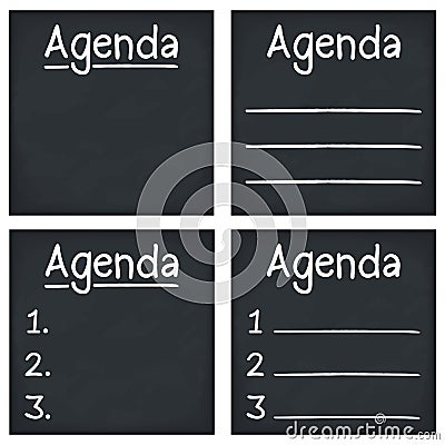 Agenda Vector Illustration