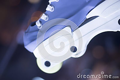 Aggressive inline free skates Stock Photo