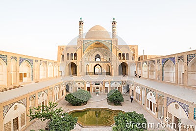 Agha Bozorg Mosque in Kashan, Iran Editorial Stock Photo