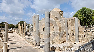 Agia Kyriaki church, Paphos,Cyprus Editorial Stock Photo