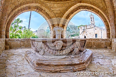 Agia Napa monastery fountain in Cyprus 5 Stock Photo