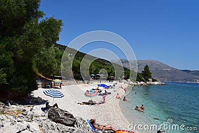 Agia Paraskevi beach, Editorial Stock Photo