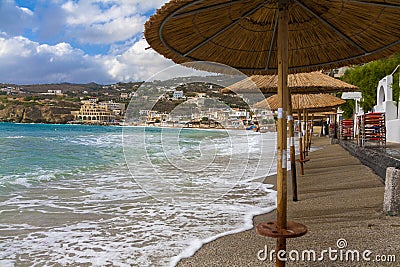 Agia Pelagia beach Stock Photo
