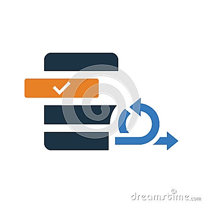 Agile, backlog icon. Simple editable vector graphics Vector Illustration