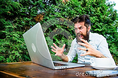 Agile business. solve problem. Frustrated office worker. aggressive businessman. deadline. a lot of work. stressed man Stock Photo