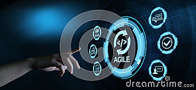 Agile Software Development Business Internet Techology Concept Stock Photo