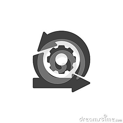 Agility and adaptability vector icon Vector Illustration