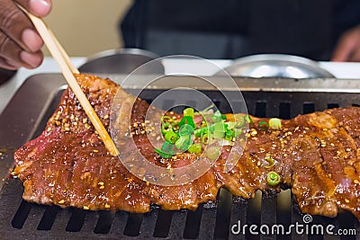 Raw beef ferment Stock Photo