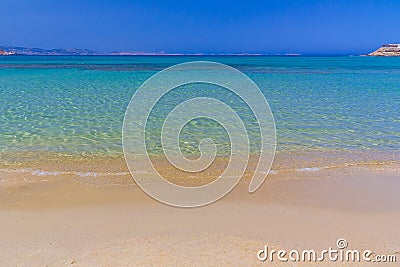 Agios Georgios beach, Naxos island, Cyclades, Aegean, Greece Stock Photo