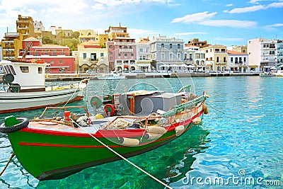 Agios Nikolaos Stock Photo