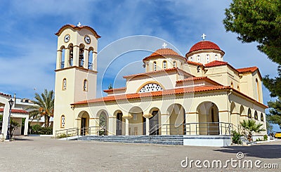 Agios Nikolaos church in Palaia Epidavros village, Peloponnese, Greece. Stock Photo