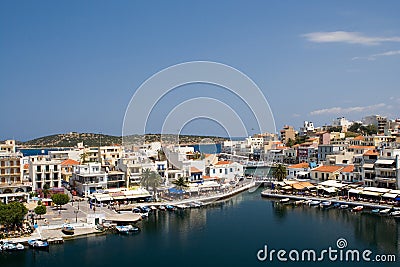 Agios Nikolaos, Crete, Greece Stock Photo