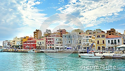 Agios Nikolaos. Crete, Greece Stock Photo