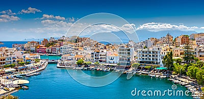 Agios Nikolaos, Crete, Greece Stock Photo