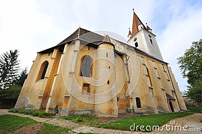 Agnita fortified church, Transylvania, Romania Stock Photo