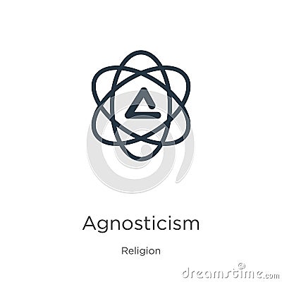 Agnosticism icon vector. Trendy flat agnosticism icon from religion collection isolated on white background. Vector illustration Vector Illustration