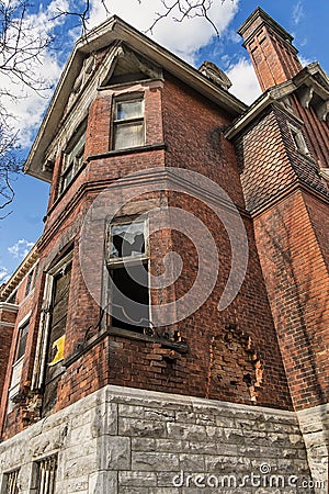 The agony of the Redpath mansion Editorial Stock Photo