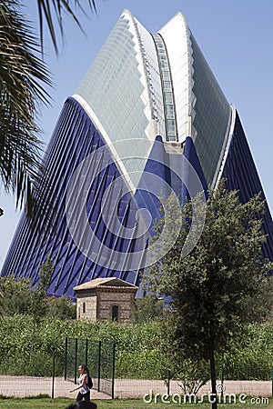 Agora of city of science in valencia Editorial Stock Photo