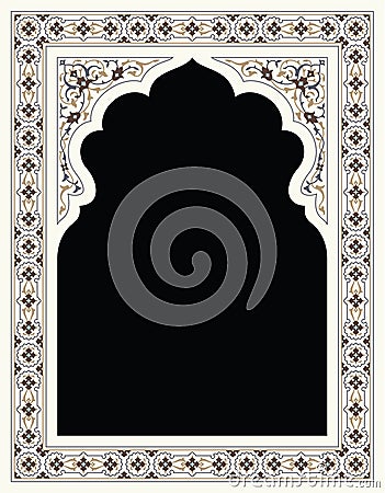 Agra Floral Frame Stock Photo