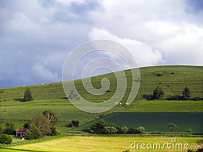 Agrarian landscape Stock Photo