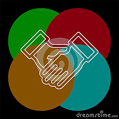 Agreement, handshake icon Vector Illustration