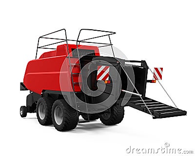 Agricultural Baler Isolated Stock Photo