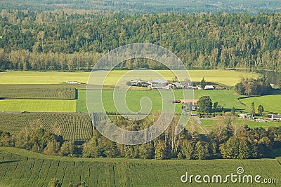 Agricultural Farm Land Stock Photo