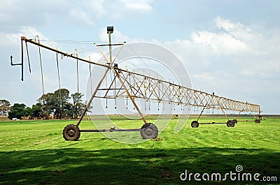 Agricultural Irrigation System Stock Photo