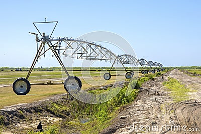 Agricultural Irrigation System Stock Photo