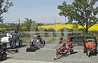 Agricultural machinery Editorial Stock Photo