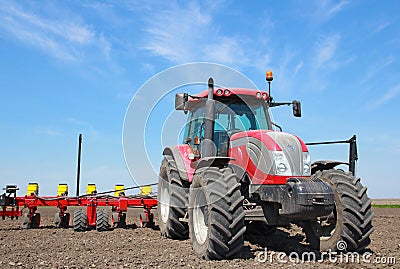 Agricultural machinery, sowing Stock Photo