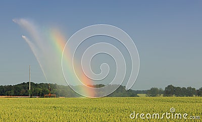 Agricultural rainbow Stock Photo