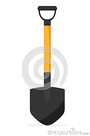 Agricultural shovel icon Vector Illustration