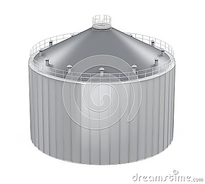 Agricultural Silo Isolated Stock Photo