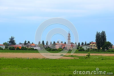 agricultural summer landscape Stock Photo